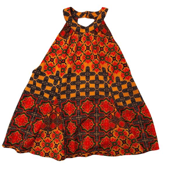 Patrons of Peace Women's Halter Top Floral Boho Sleeveless Strappy Back, size M - Picture 1 of 7